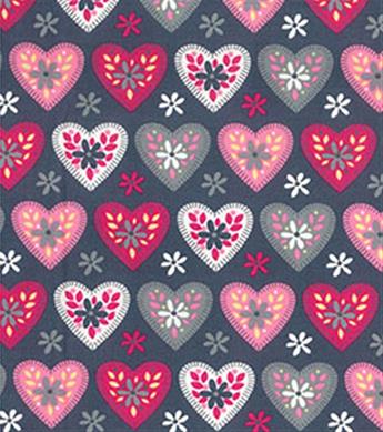 Love Heart 100% Cotton Fabric - image 2