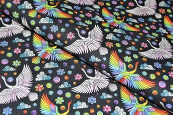 Mosaic Swan Cotton - image 1