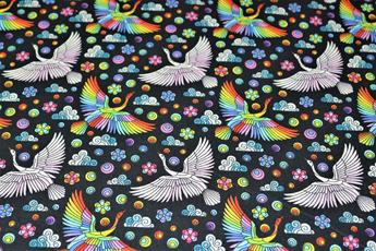 Mosaic Swan Cotton - image 4