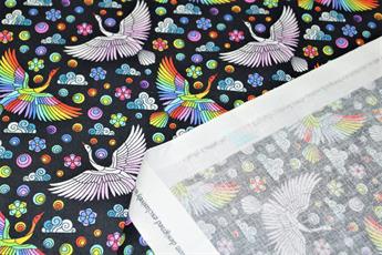 Mosaic Swan Cotton - image 8
