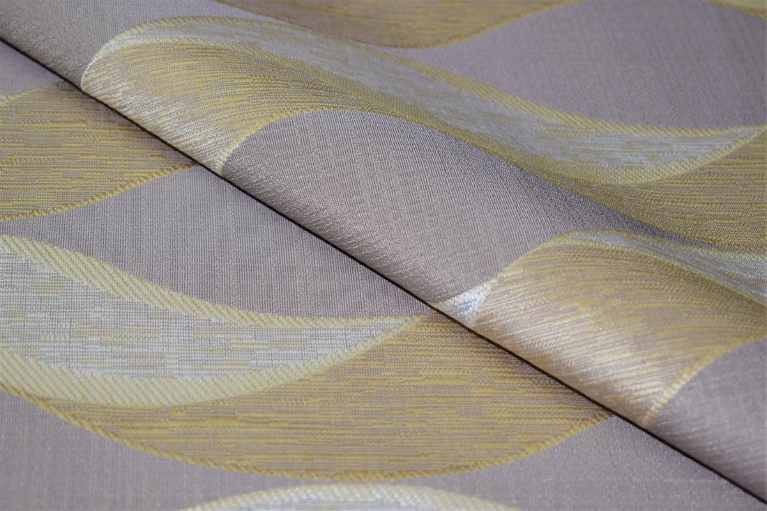 Light Grey Self-Print Curtaing Fabric, 148cm Wide, High Quality; Colours may slightly vary due to the lighting during the photo shooting or the monitor's display.