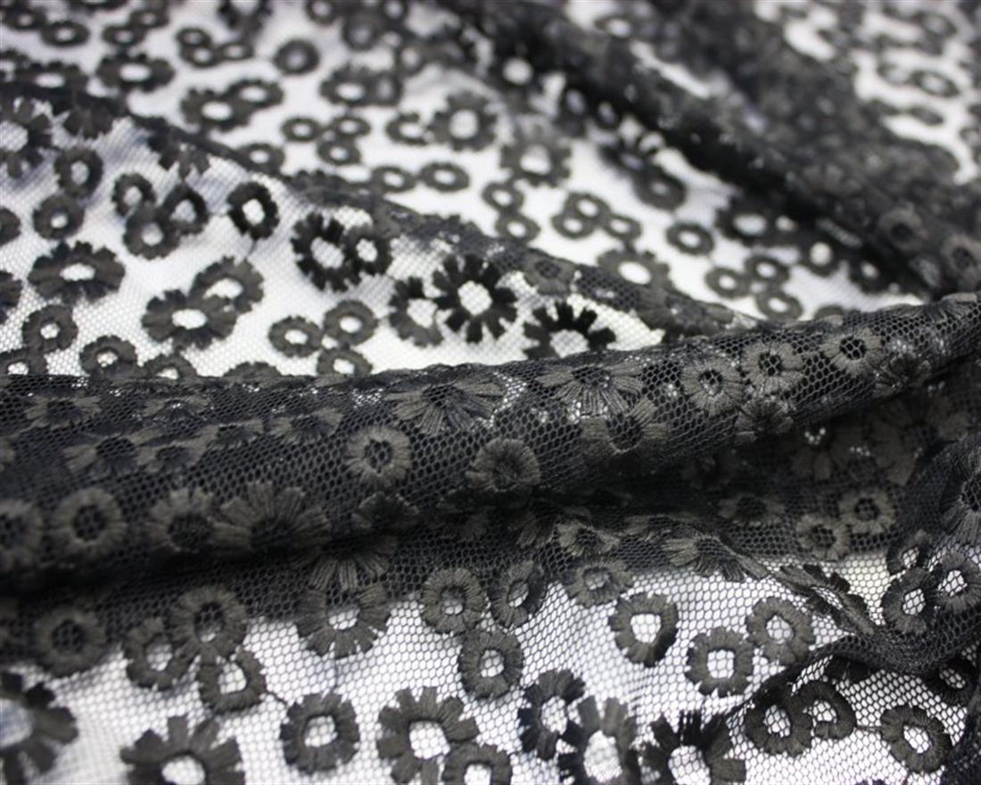 Embroidered Circle Mesh Anglaise - image 1