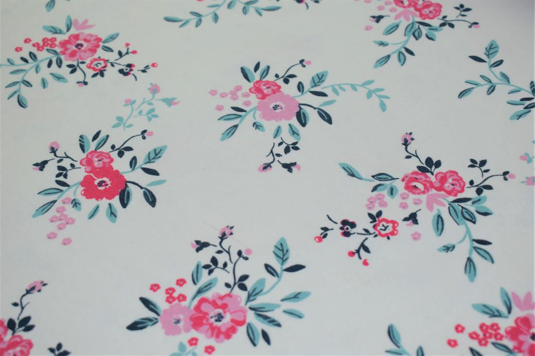Flower Print Brush Cotton