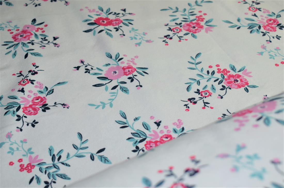 Flower Print Brush Cotton