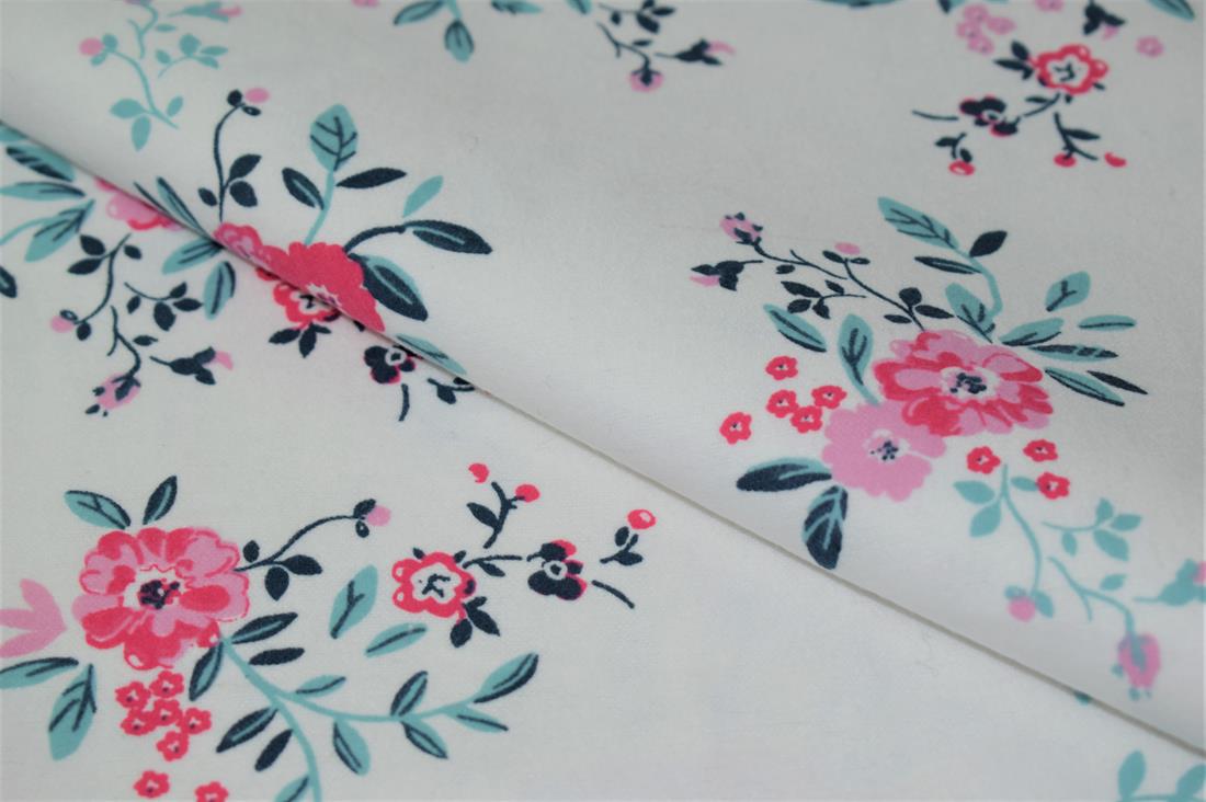 Flower Print Brush Cotton