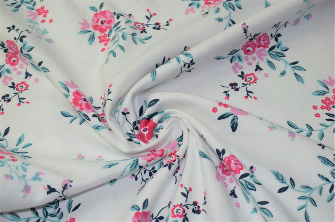 Flower Print Brush Cotton