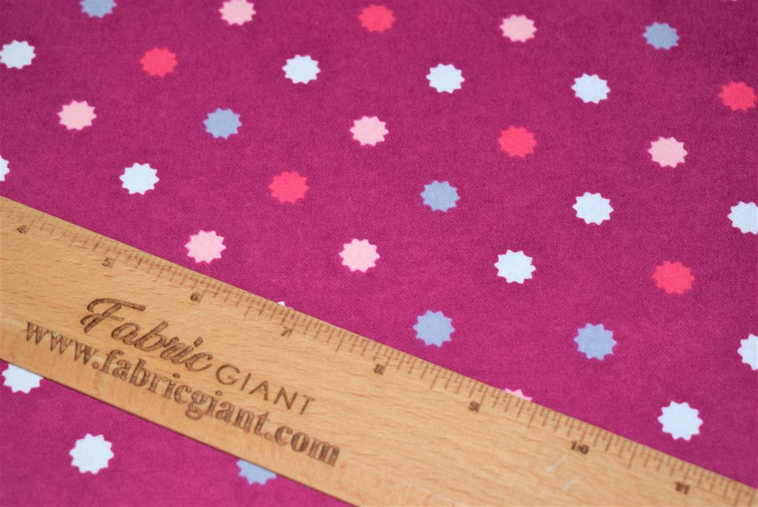 Dot Print Brushed Cotton
