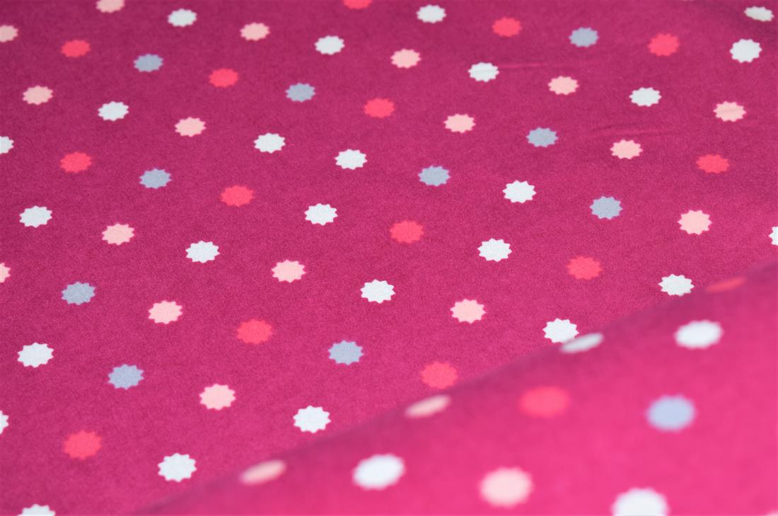 Dot Print Brushed Cotton