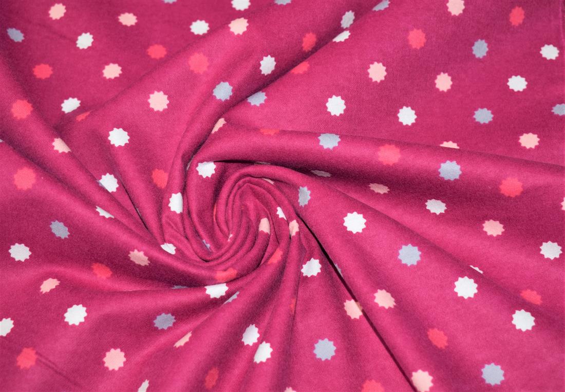Dot Print Brushed Cotton