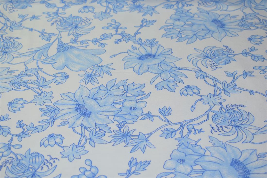 Flower Print Brushed Cotton