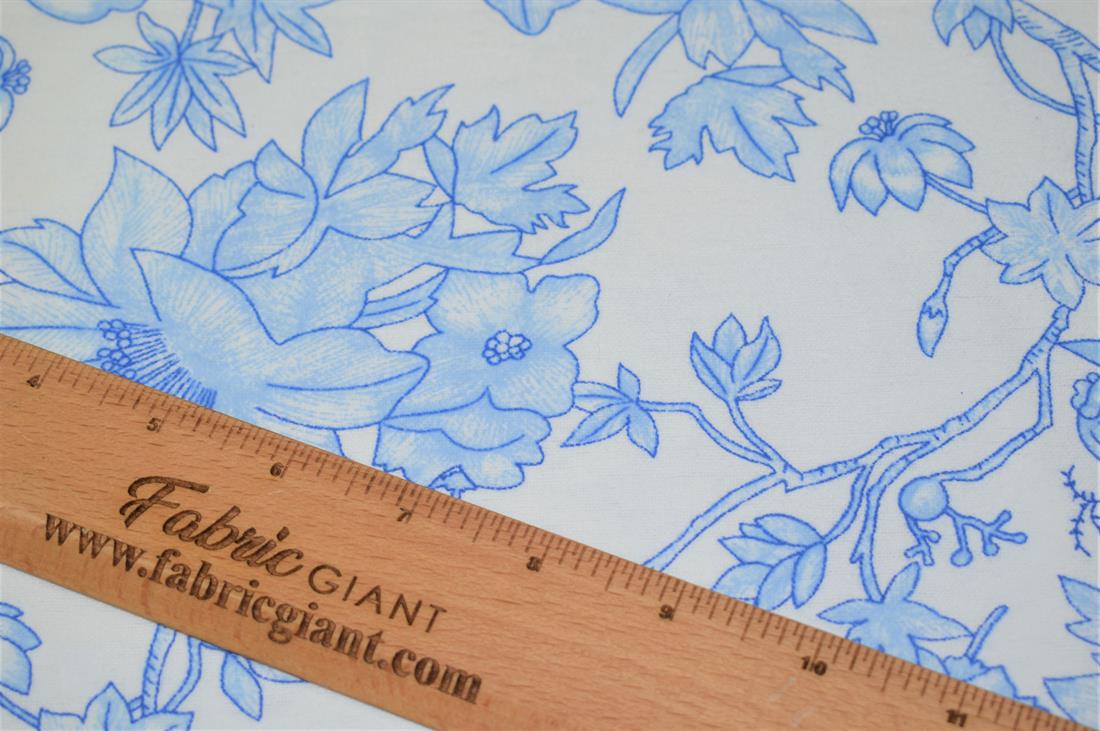 Flower Print Brushed Cotton