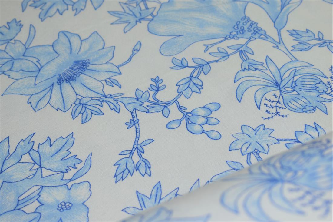 Flower Print Brushed Cotton