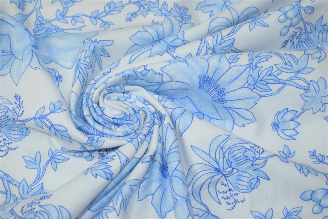Flower Print Brushed Cotton