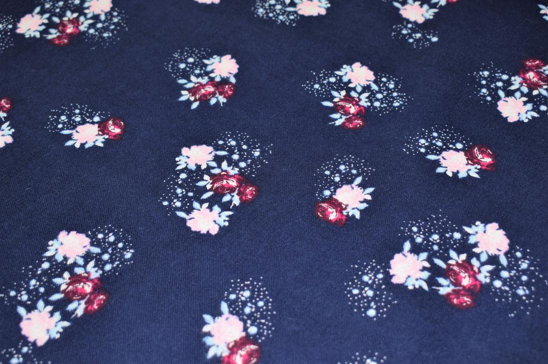 Flower Print Brushed Cotton