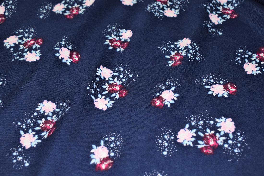 Flower Print Brushed Cotton