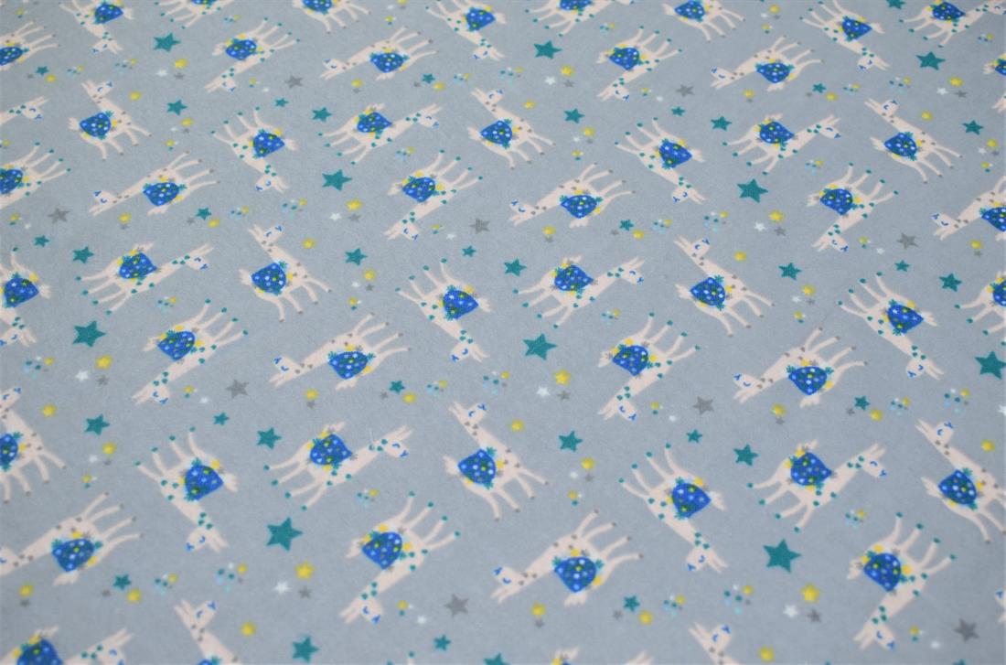Printed flannel
