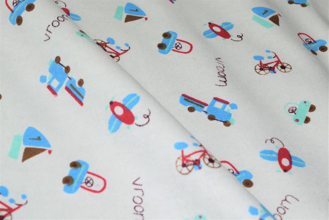 100% Brushed Flannel Cotton Fabric, 112cm Wide, High Quality; This beautiful soft fabric is perfect for Children's clothing, Light blankets, Bed sheets, Night dresses, and Pyjama Bottoms.
Colours may slightly vary due to the lighting during the photo shooting or the monitor's display. Wash at 30 Degrees.