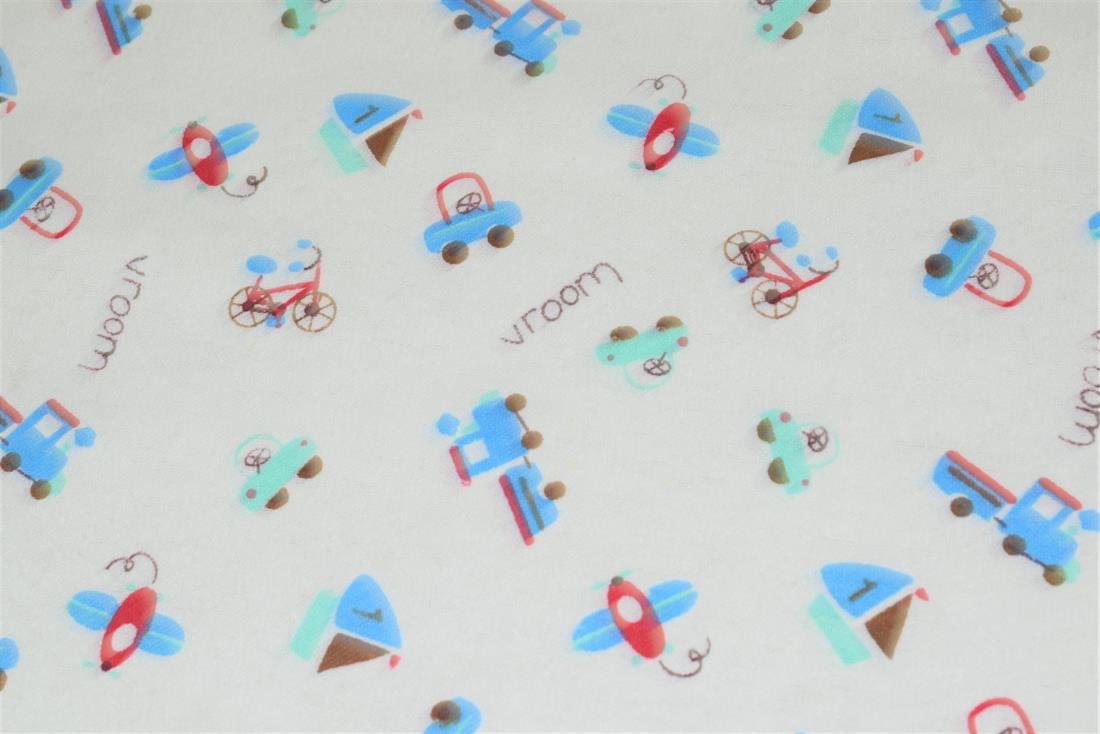 100% Brushed Flannel Cotton Fabric, 112cm Wide, High Quality; This beautiful soft fabric is perfect for Children's clothing, Light blankets, Bed sheets, Night dresses, and Pyjama Bottoms.
Colours may slightly vary due to the lighting during the photo shooting or the monitor's display. Wash at 30 Degrees.