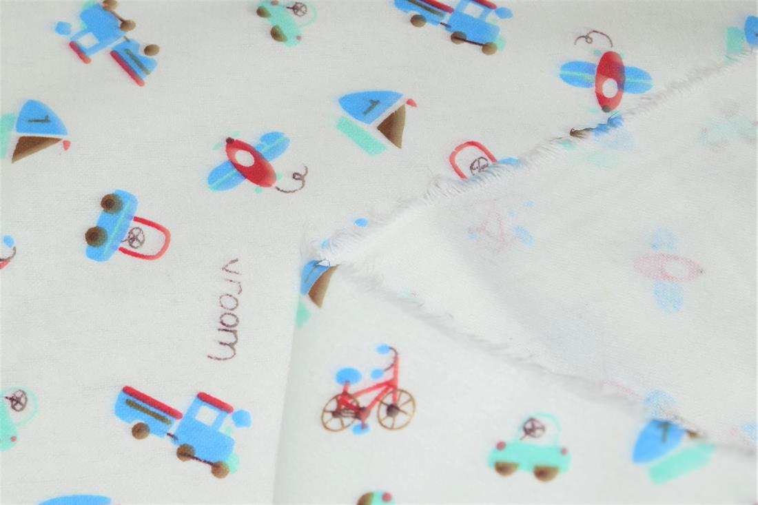 100% Brushed Flannel Cotton Fabric, 112cm Wide, High Quality; This beautiful soft fabric is perfect for Children's clothing, Light blankets, Bed sheets, Night dresses, and Pyjama Bottoms.
Colours may slightly vary due to the lighting during the photo shooting or the monitor's display. Wash at 30 Degrees.