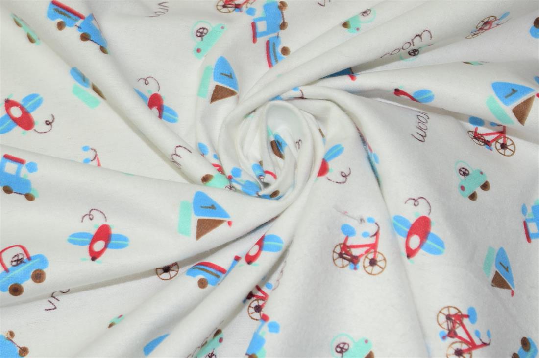 100% Brushed Flannel Cotton Fabric, 112cm Wide, High Quality; This beautiful soft fabric is perfect for Children's clothing, Light blankets, Bed sheets, Night dresses, and Pyjama Bottoms.
Colours may slightly vary due to the lighting during the photo shooting or the monitor's display. Wash at 30 Degrees.
