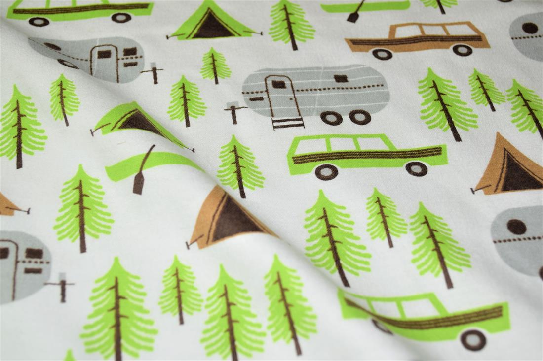 Printed Premium 100% Brushed Flannel Cotton Fabric