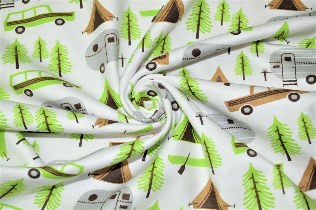 Printed Premium 100% Brushed Flannel Cotton Fabric