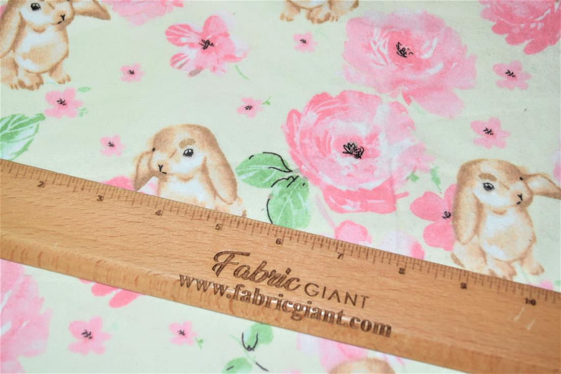 Printed Premium 100% Brushed Flannel Cotton Fabric, 112cm Wide, High Quality; This beautiful soft fabric is perfect for Children's clothing, Light blankets, Bed sheets, Night dresses, and Pyjama Bottoms. Colours may slightly vary due to the lighting during the photo shooting or the monitor's display. Wash at 30 Degrees.