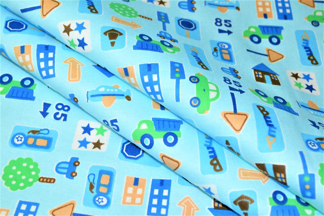 Printed Premium 100% Brushed Flannel Fabric High Quality