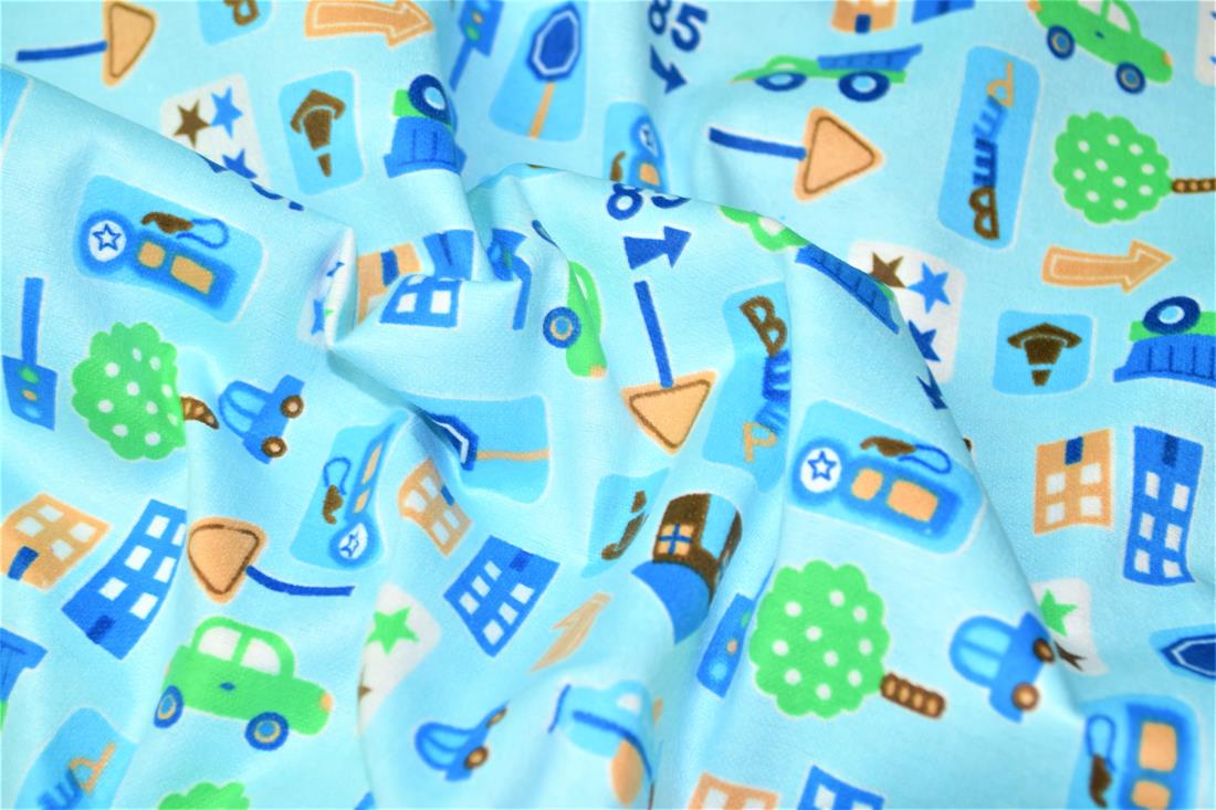 Printed Premium 100% Brushed Flannel Fabric High Quality