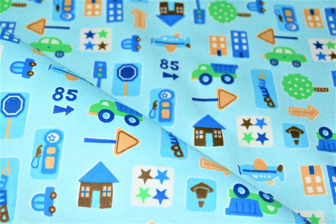 Printed Premium 100% Brushed Flannel Fabric High Quality