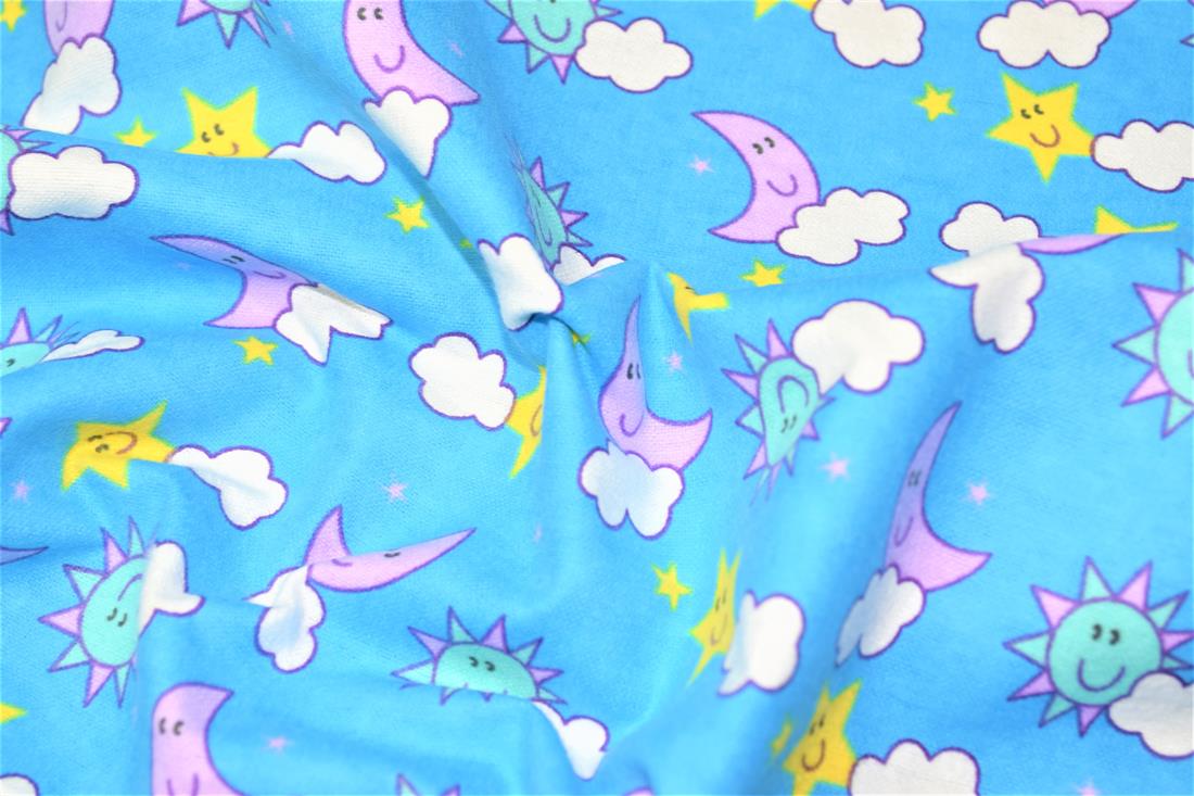 Printed Premium 100% Brushed Flannel Fabric High Quality