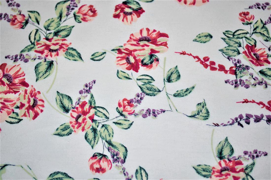 Printed Premium 100% Brushed Flannel Fabric Flower print High Quality
