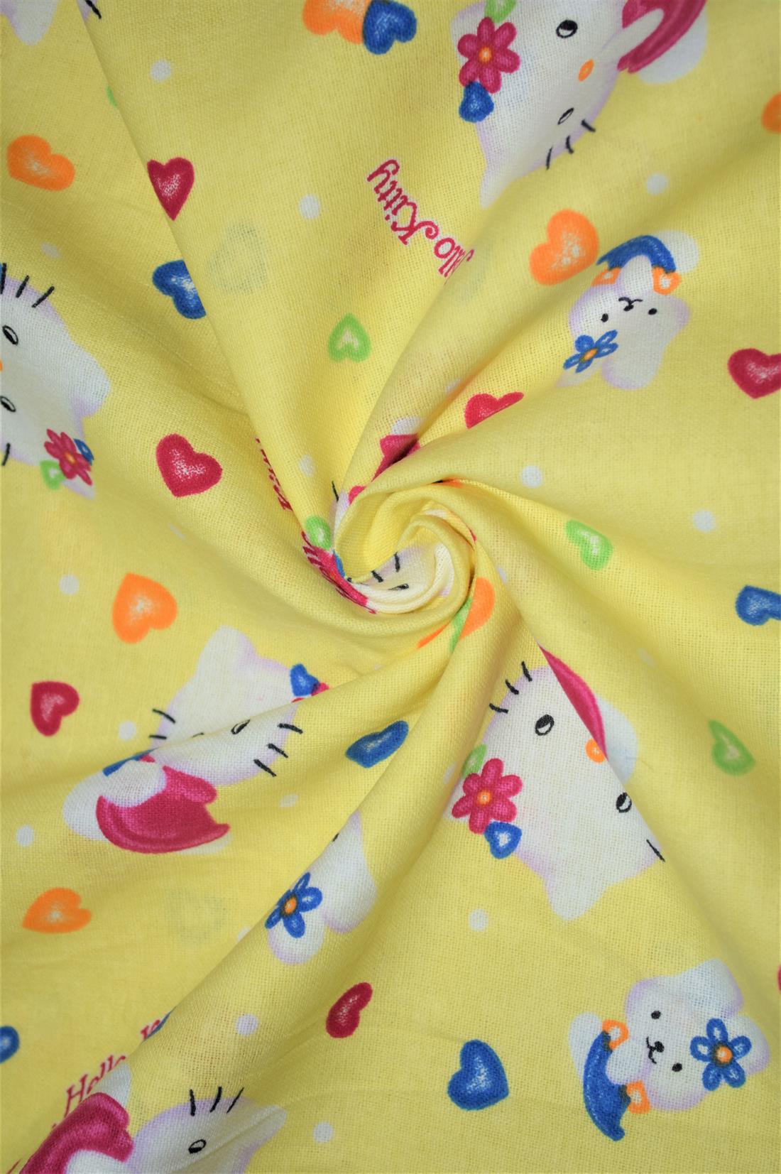 Printed Premium 100% Brushed Cotton Fabric 110 cm Wide High Quality Please note some photos may differ slightly from the actual product in terms of colour. This is mostly due to the lighting of the photo shoot or the monitor’s display.