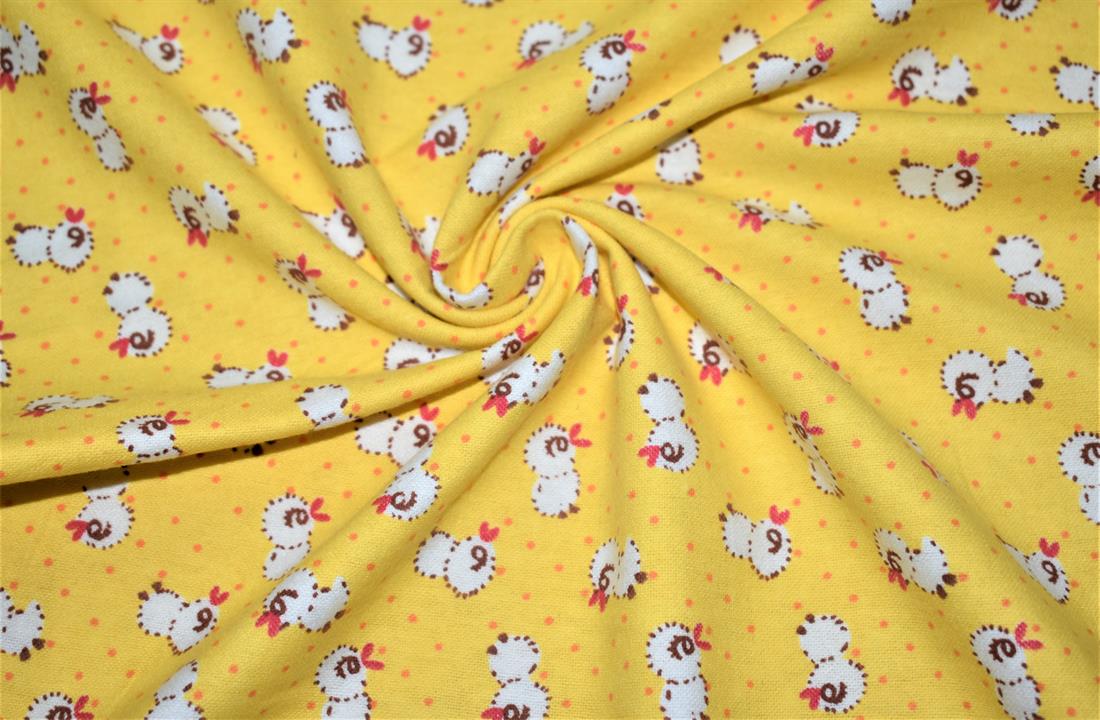 Soft Brushed Flannel 100% Cotton Fabric, High Quality