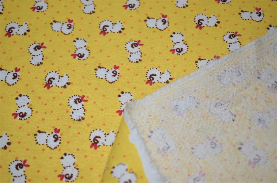 Soft Brushed Flannel 100% Cotton Fabric, High Quality