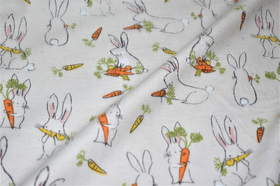Pritned Soft Brushed Flannel 100% Cotton Fabric
