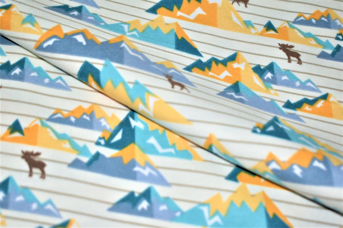 Pritned Soft Brushed Flannel 100% Cotton Fabric