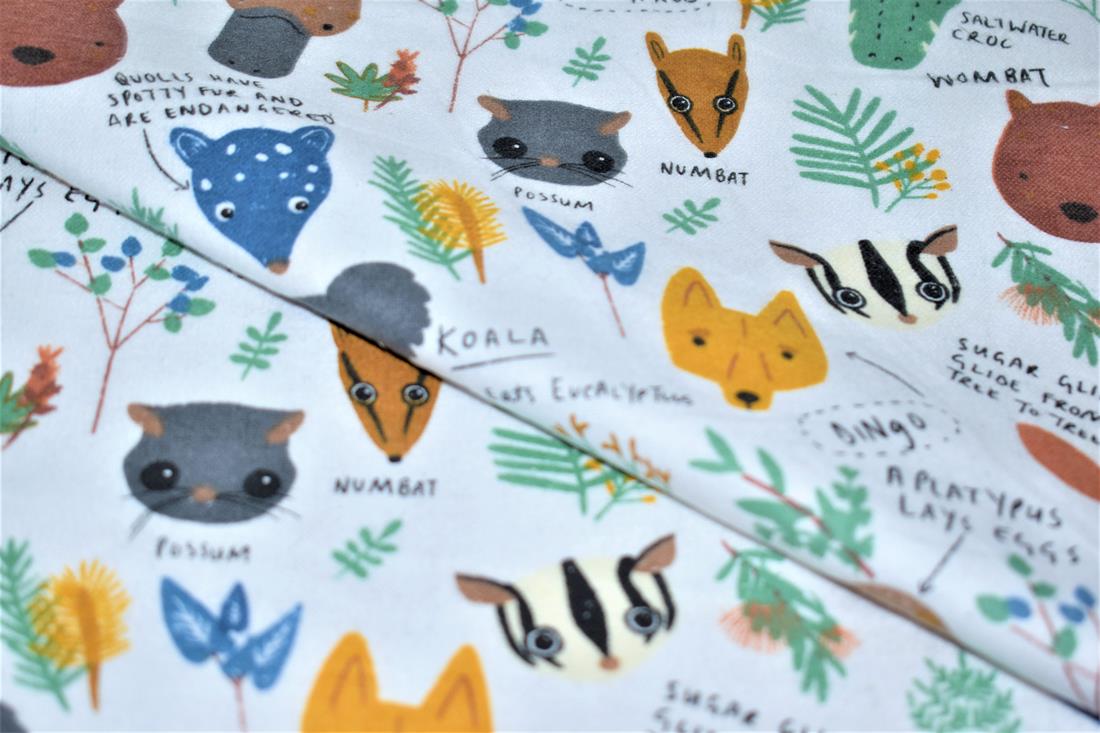 Jungle - Pritned Soft Brushed Cotton Flannel 100% Cotton