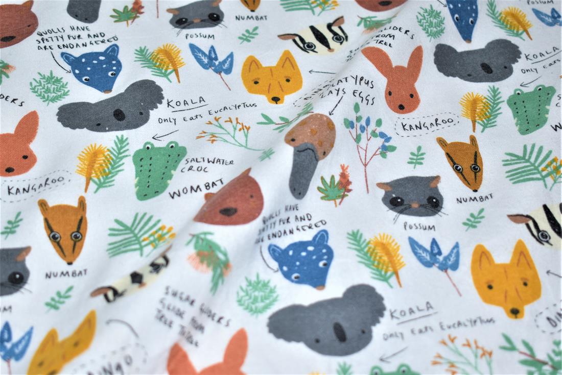 Jungle - Pritned Soft Brushed Cotton Flannel 100% Cotton