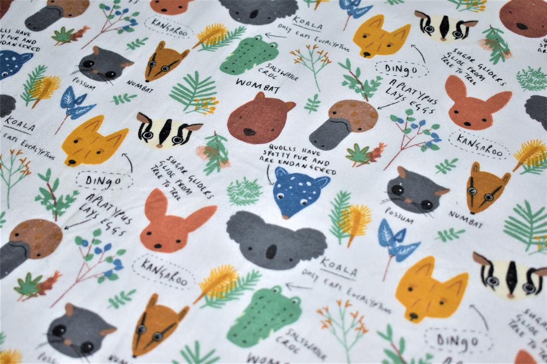 Jungle - Pritned Soft Brushed Cotton Flannel 100% Cotton