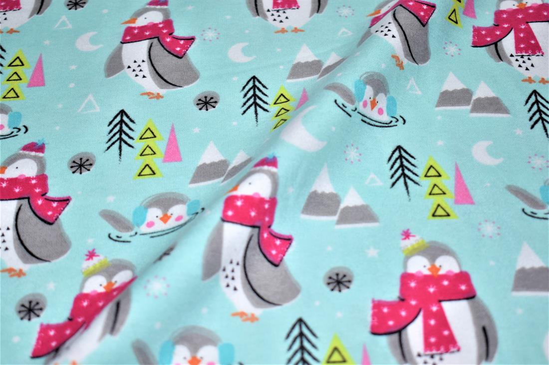 Soft Brushed Flannel Christmas 100% Cotton, Fabric