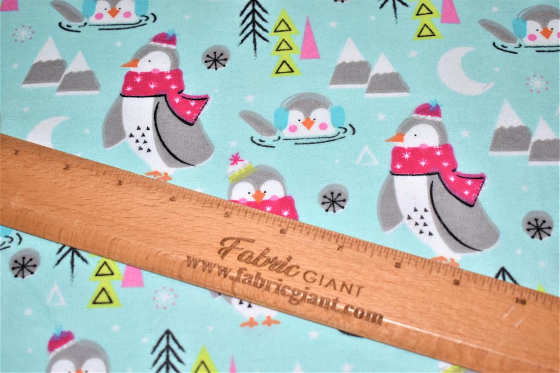 Soft Brushed Flannel Christmas 100% Cotton, Fabric