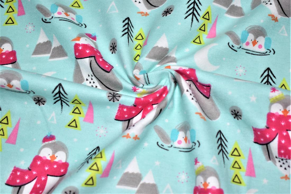 Soft Brushed Flannel Christmas 100% Cotton, Fabric