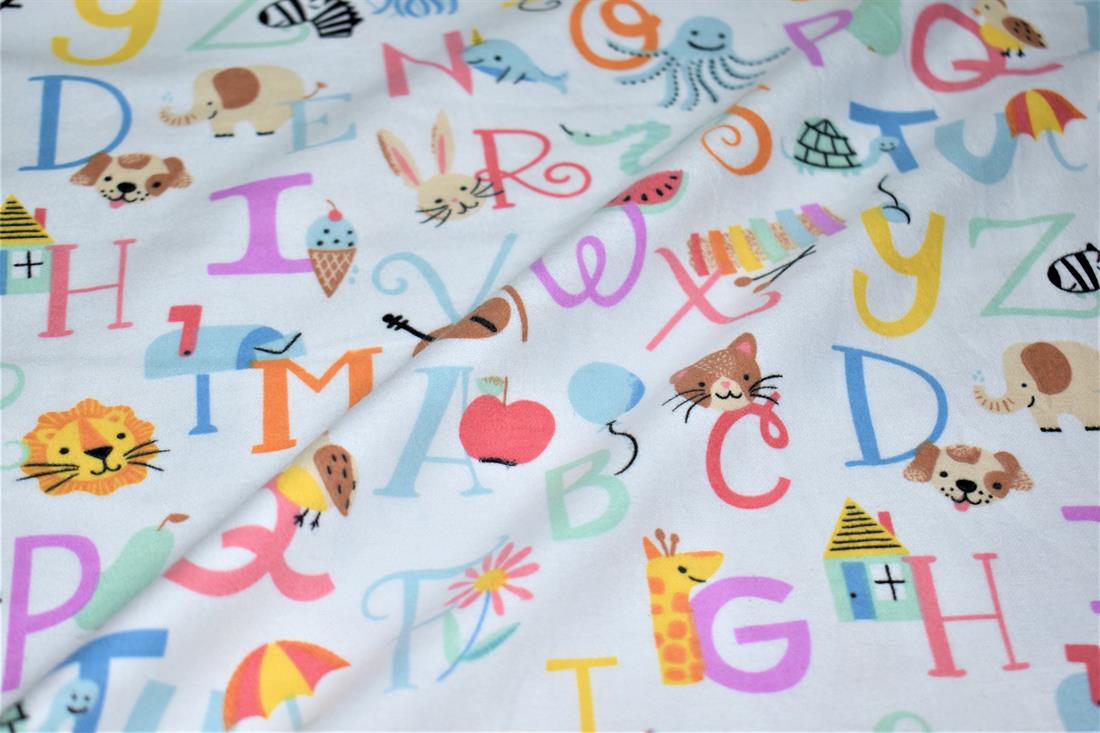 Printed Premium 100% Brushed Flannel Cotton Fabric