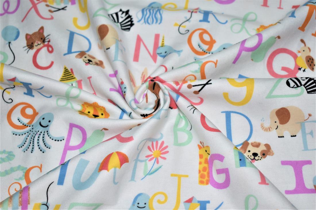 Printed Premium 100% Brushed Flannel Cotton Fabric