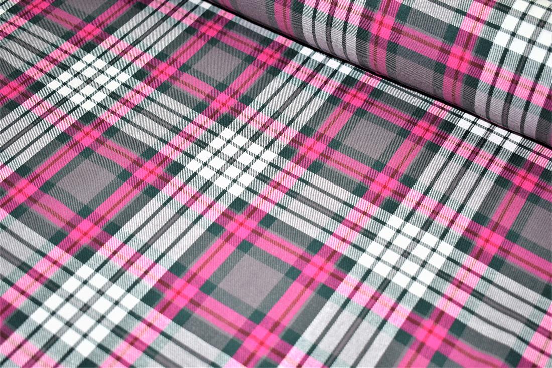 Tartan Printed Premium Brushed Flannel Cotton Fabric Light wight