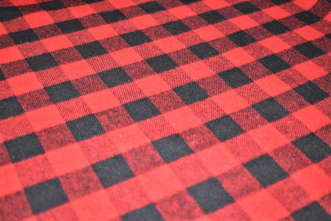 Tartan Printed Premium Brushed Flannel Cotton Fabric  Light wight