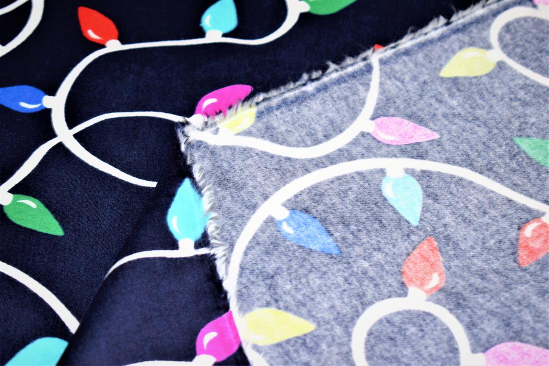 Christmas fabric light on navy