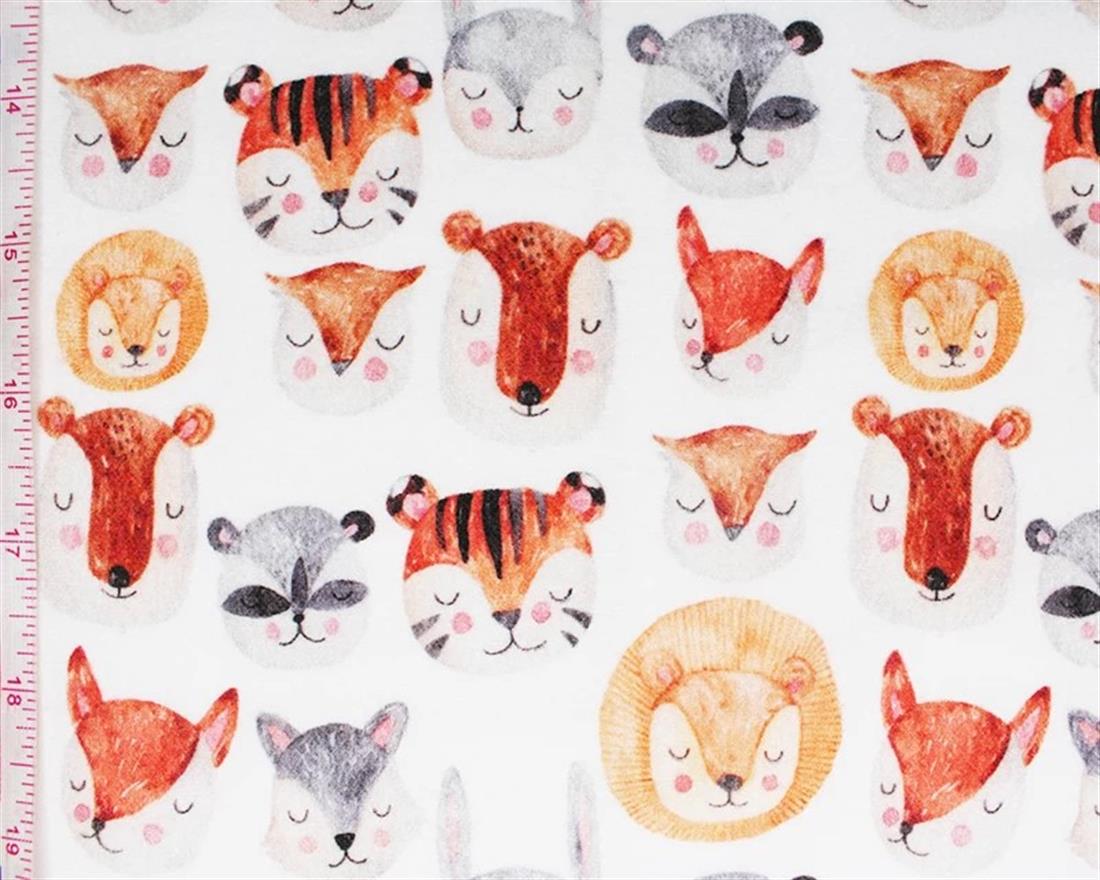 Little Johnny Cute Animals Winceyette