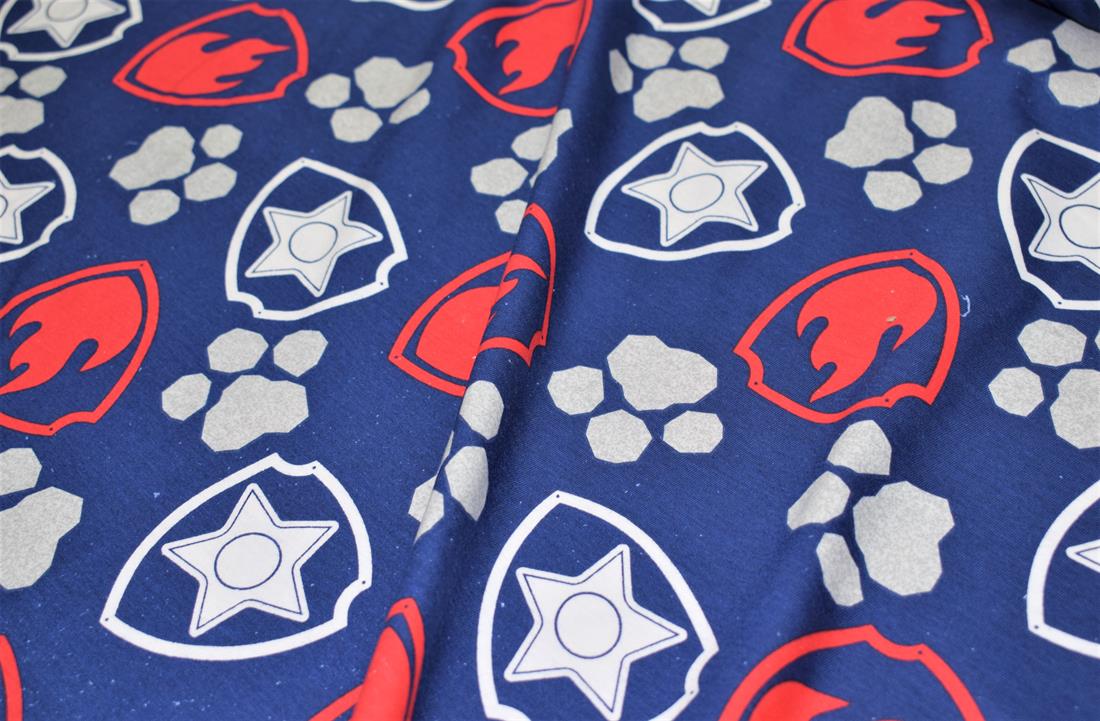 Soft Printed DTY Brushed Jersey Cotton Fabric/ 150cm wide;